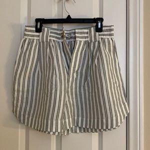 Madewell green striped shorts - NWT